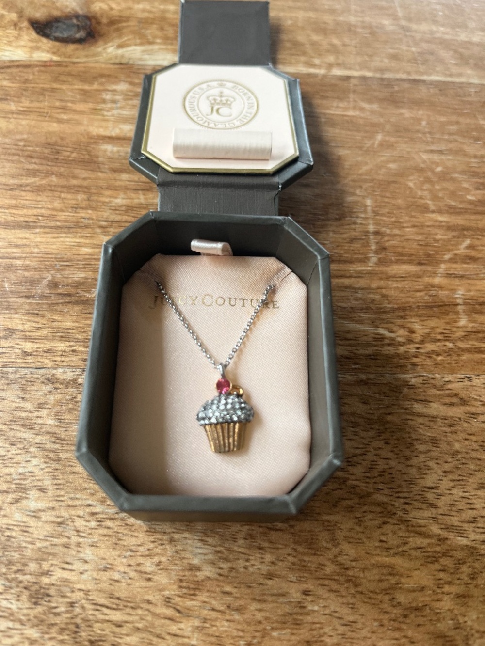 Deadstock Juicy Couture Cupcake necklace